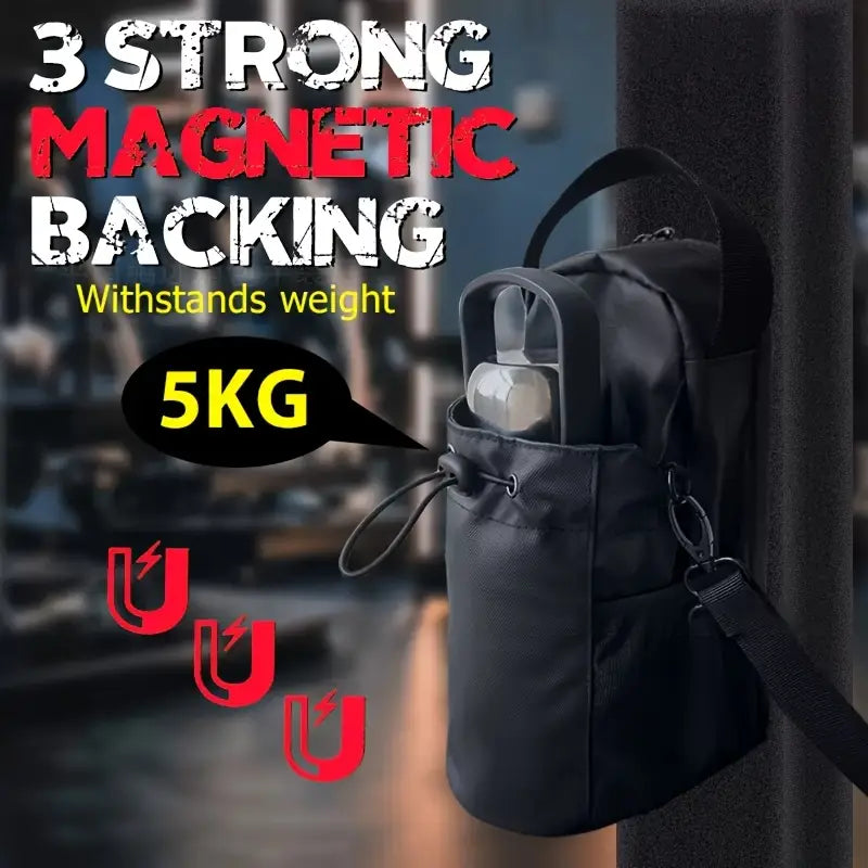 Magnetic Gym Bag with Water Bottle Holder – Your Ultimate Fitness Companion!