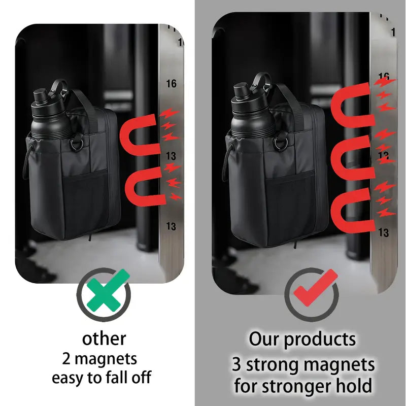 Magnetic Gym Bag with Water Bottle Holder – Your Ultimate Fitness Companion!