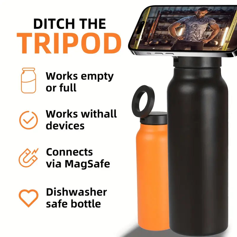 One Piece 710ml Stainless Steel Magnetic Sports Water Bottle
