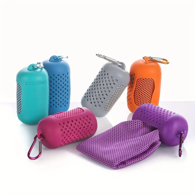 Quick-Drying Sports Towel with Storage Box