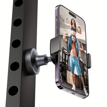 Heavy-Duty Magnetic Gym Phone Holder – Secure, Strong &amp; Built for Every Workout!