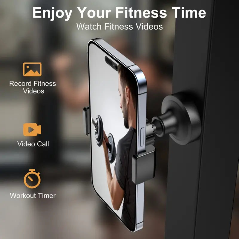 Heavy-Duty Magnetic Gym Phone Holder – Secure, Strong &amp; Built for Every Workout!