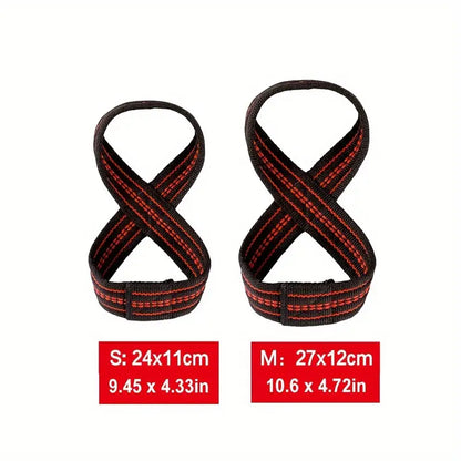 Figure 8 Weight Lifting Straps (2pcs/1 Pair)