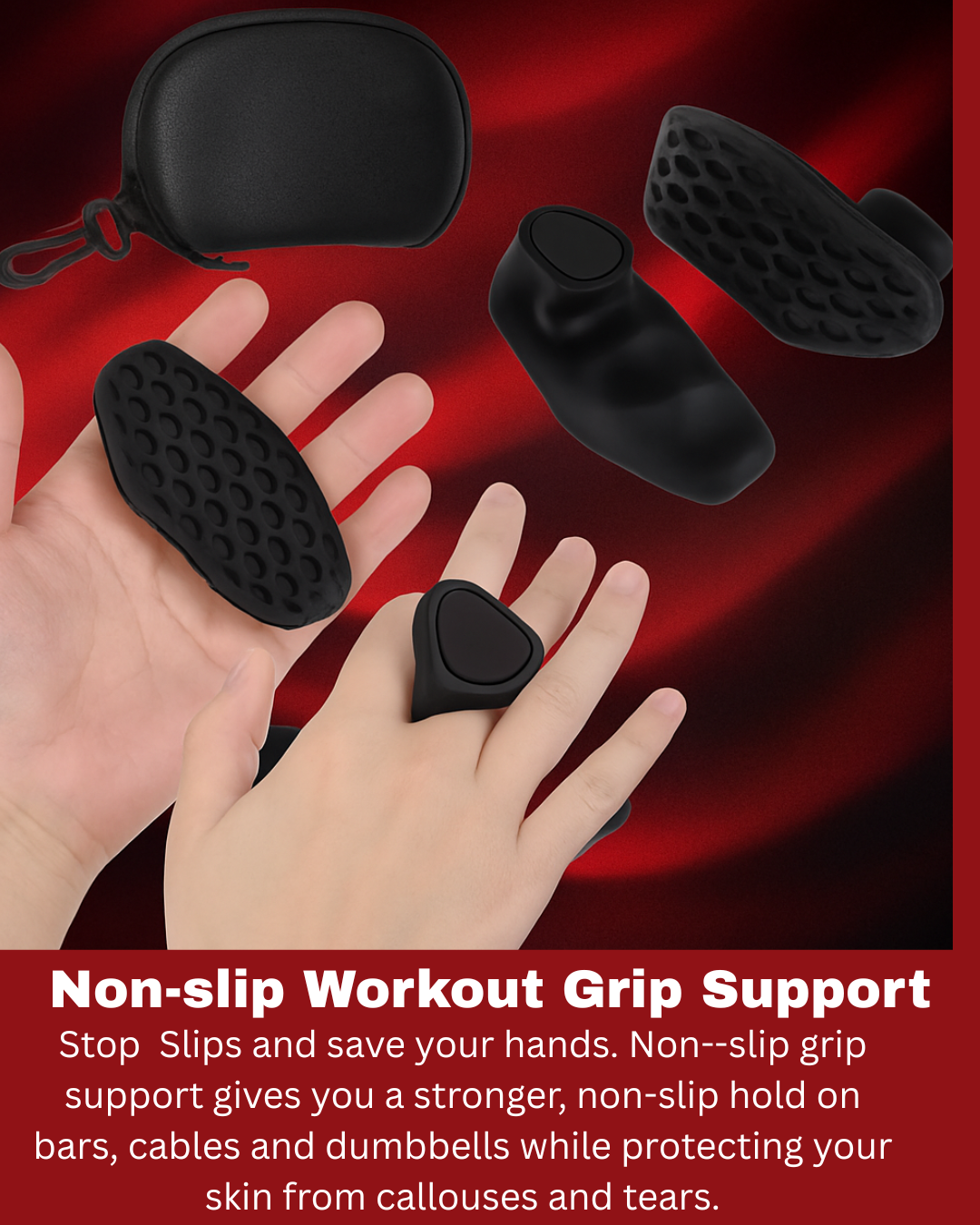 Non-Slip Workout Grips With Case – Train Harder, Lift Smarter!